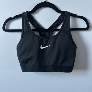 Black Nike sports bra